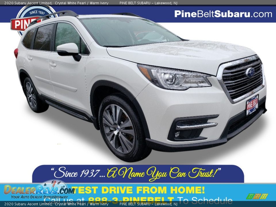 2020 Subaru Ascent Limited Crystal White Pearl / Warm Ivory Photo #1