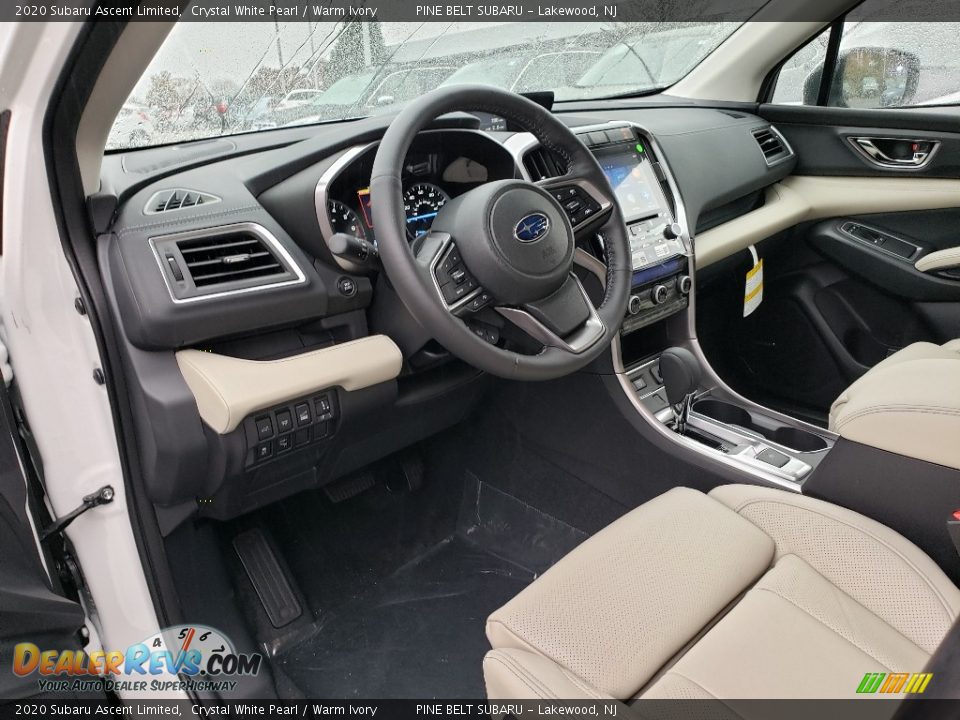 Warm Ivory Interior - 2020 Subaru Ascent Limited Photo #8