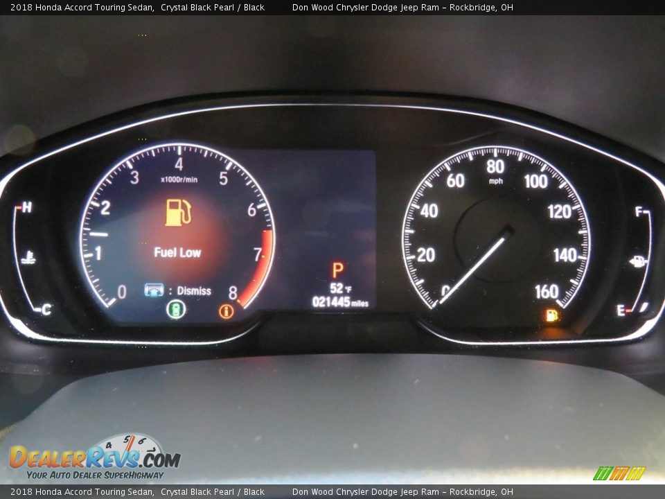 2018 Honda Accord Touring Sedan Crystal Black Pearl / Black Photo #23