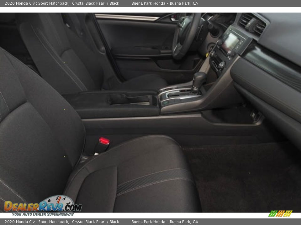 2020 Honda Civic Sport Hatchback Crystal Black Pearl / Black Photo #19
