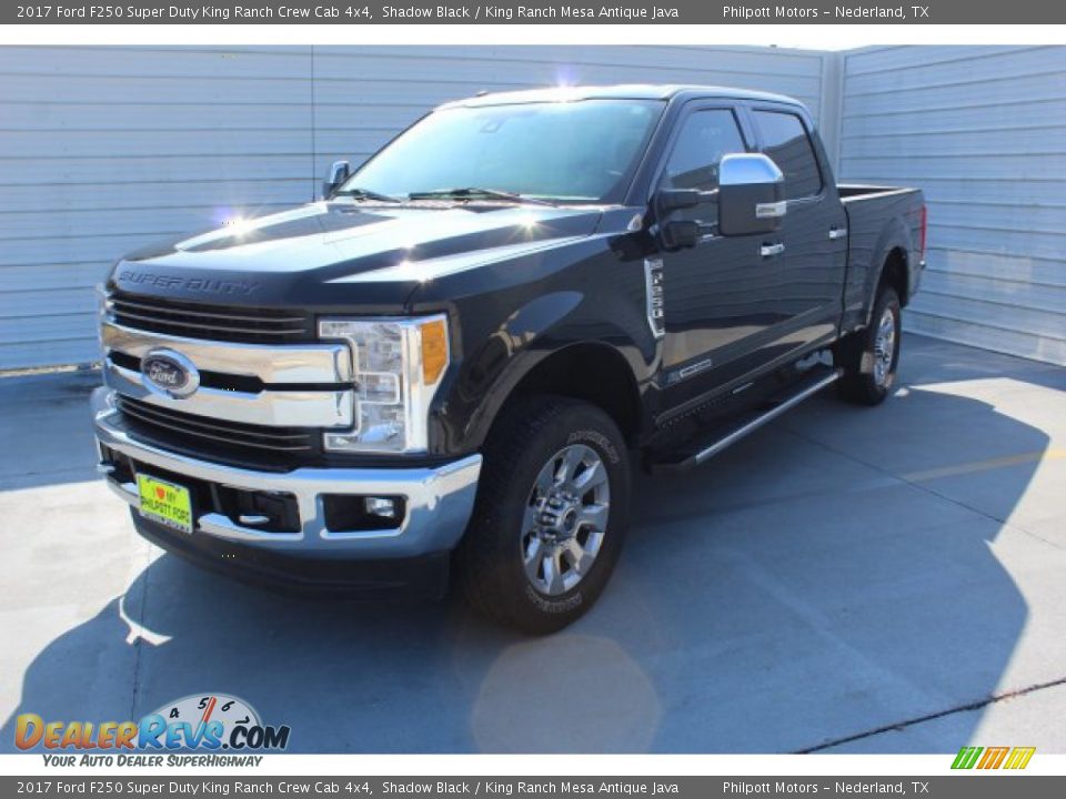2017 Ford F250 Super Duty King Ranch Crew Cab 4x4 Shadow Black / King Ranch Mesa Antique Java Photo #4