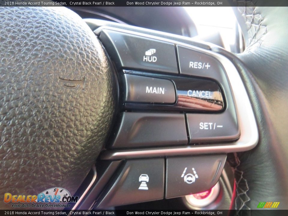 2018 Honda Accord Touring Sedan Crystal Black Pearl / Black Photo #27
