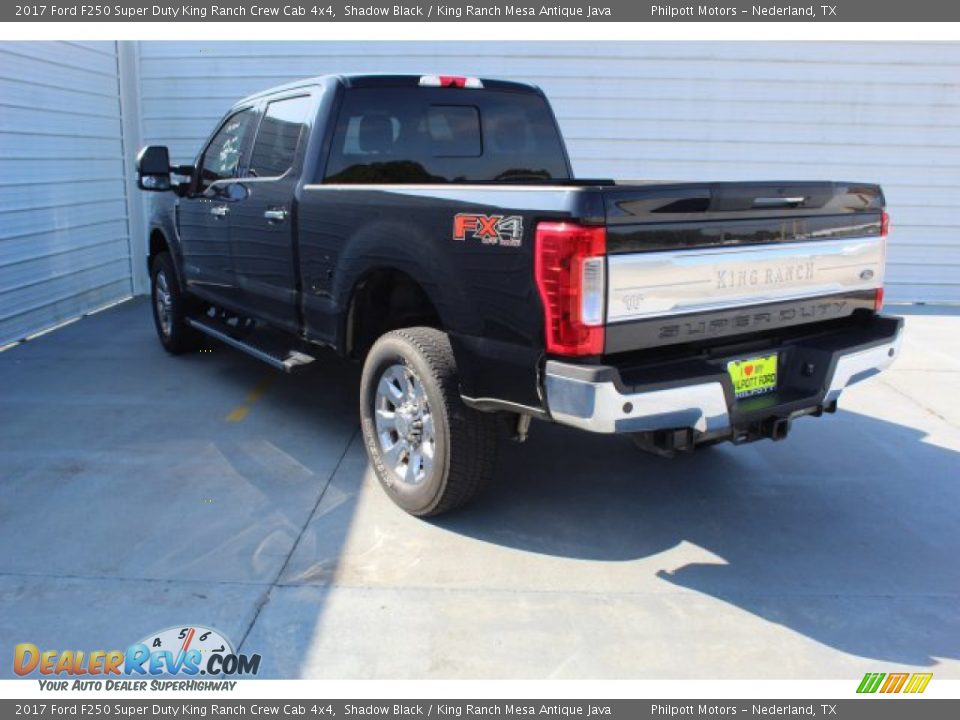 2017 Ford F250 Super Duty King Ranch Crew Cab 4x4 Shadow Black / King Ranch Mesa Antique Java Photo #7