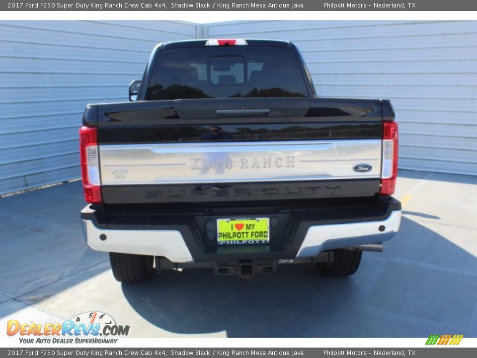 2017 Ford F250 Super Duty King Ranch Crew Cab 4x4 Shadow Black / King Ranch Mesa Antique Java Photo #8