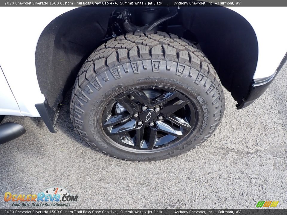 2020 Chevrolet Silverado 1500 Custom Trail Boss Crew Cab 4x4 Summit White / Jet Black Photo #2