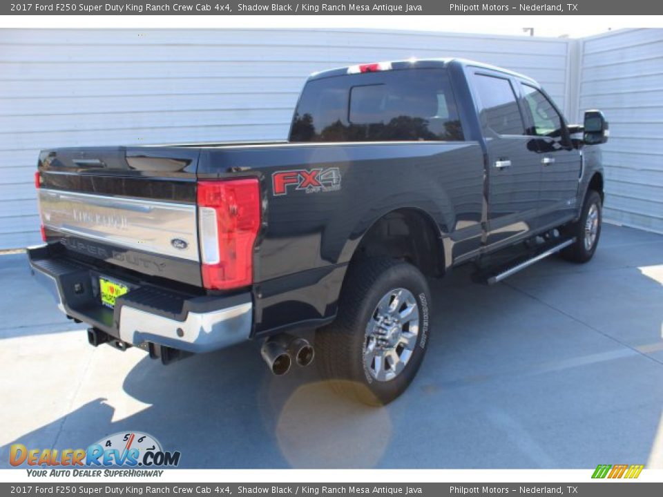 2017 Ford F250 Super Duty King Ranch Crew Cab 4x4 Shadow Black / King Ranch Mesa Antique Java Photo #9