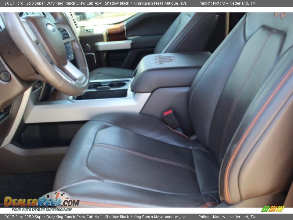 2017 Ford F250 Super Duty King Ranch Crew Cab 4x4 Shadow Black / King Ranch Mesa Antique Java Photo #11