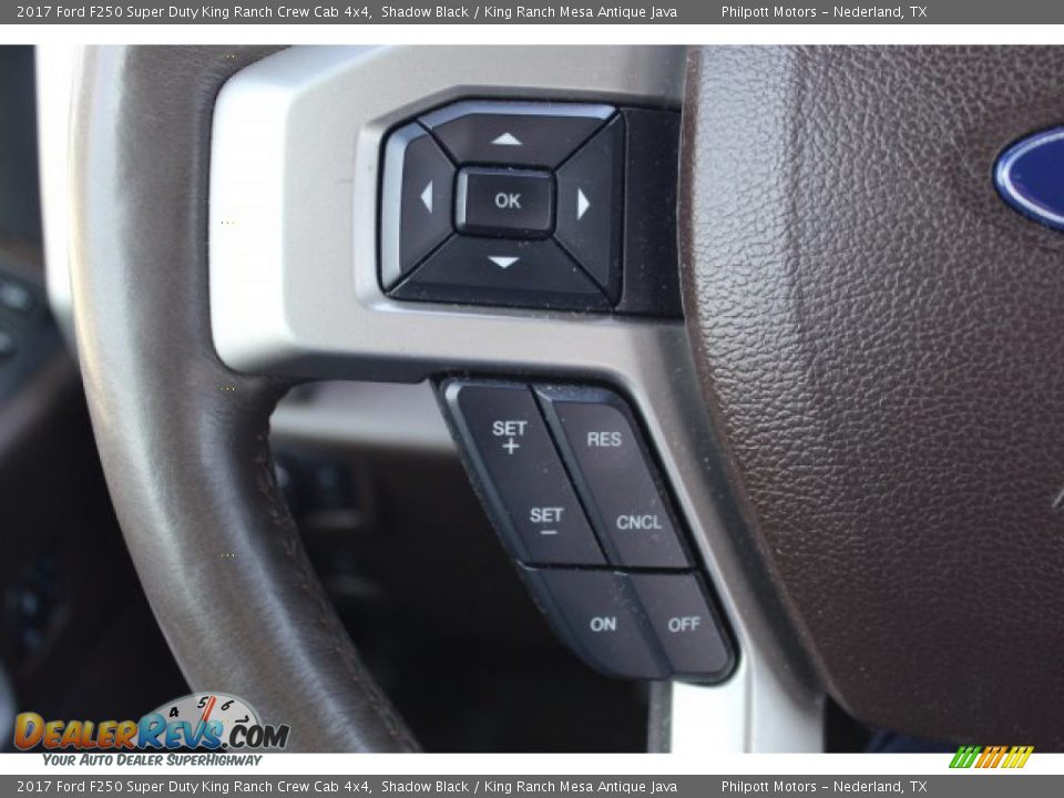 2017 Ford F250 Super Duty King Ranch Crew Cab 4x4 Shadow Black / King Ranch Mesa Antique Java Photo #13