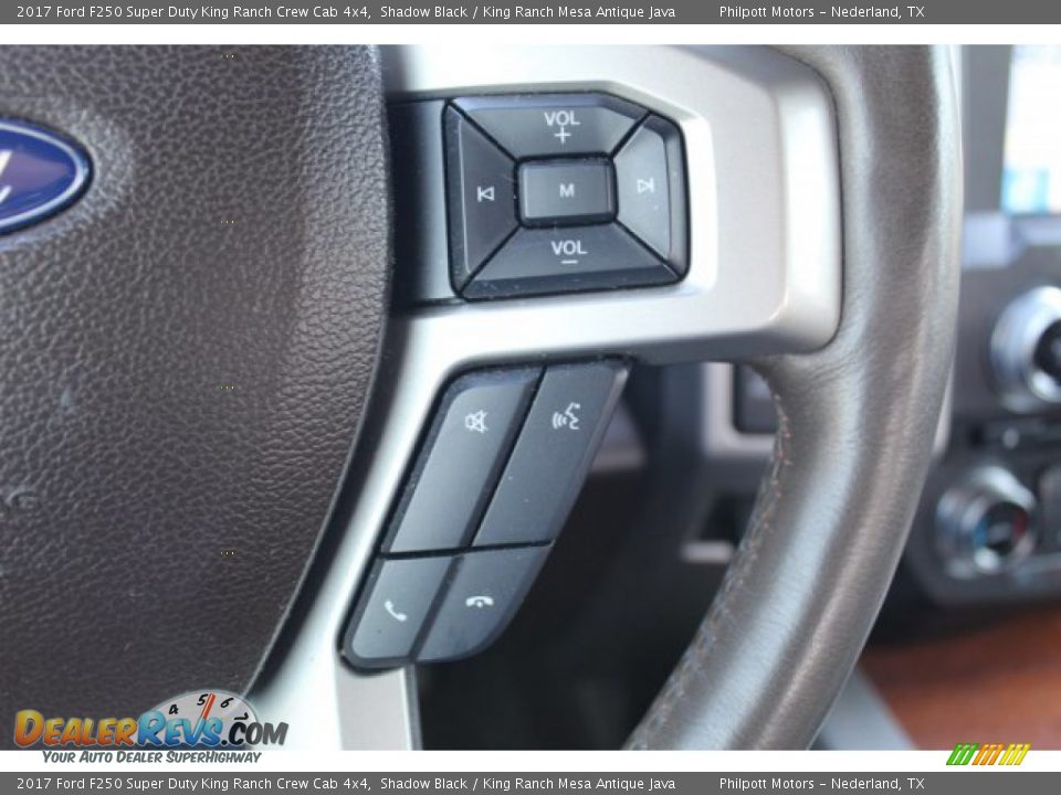 2017 Ford F250 Super Duty King Ranch Crew Cab 4x4 Shadow Black / King Ranch Mesa Antique Java Photo #14