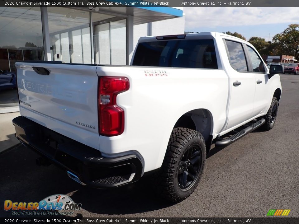 2020 Chevrolet Silverado 1500 Custom Trail Boss Crew Cab 4x4 Summit White / Jet Black Photo #7