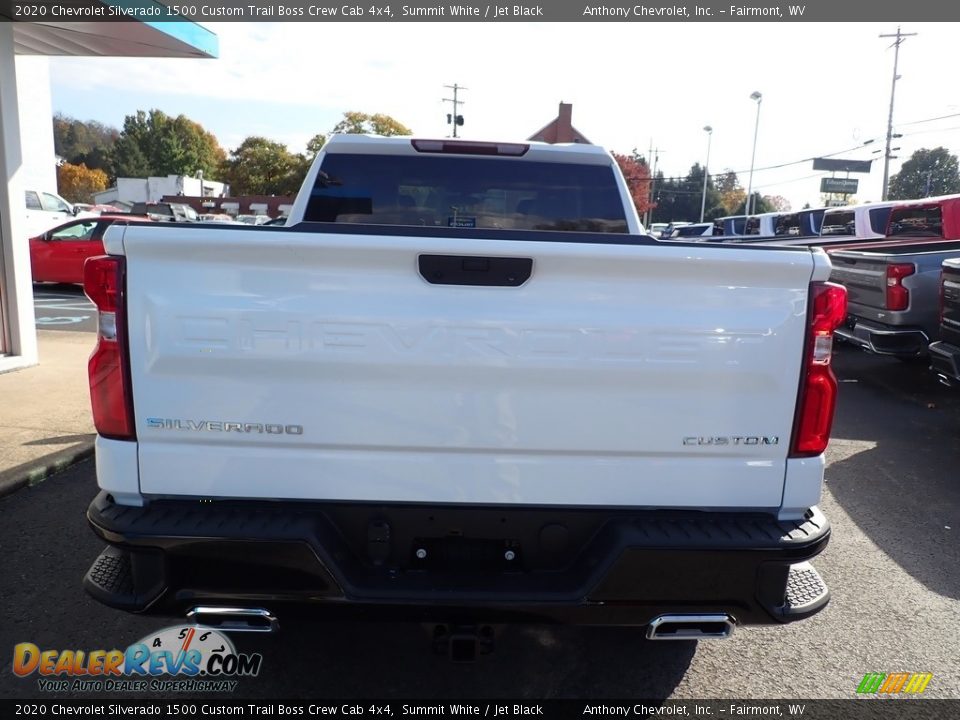 2020 Chevrolet Silverado 1500 Custom Trail Boss Crew Cab 4x4 Summit White / Jet Black Photo #8