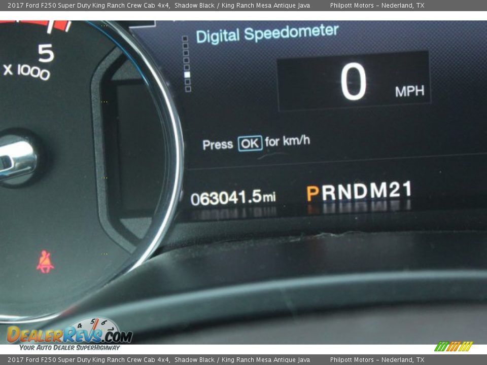 2017 Ford F250 Super Duty King Ranch Crew Cab 4x4 Shadow Black / King Ranch Mesa Antique Java Photo #16