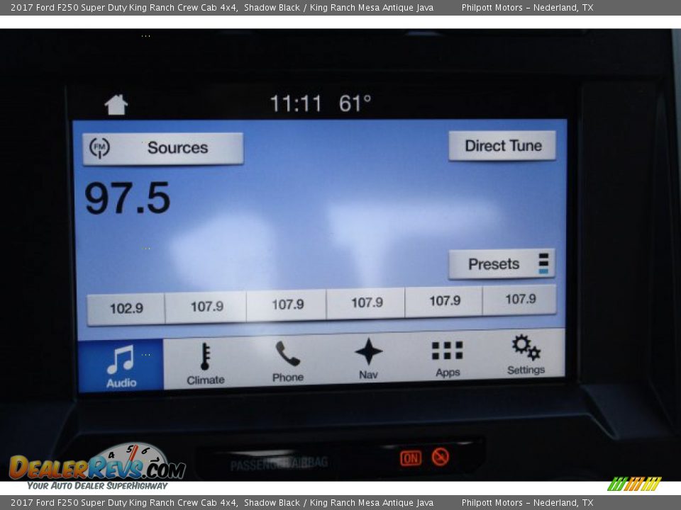 2017 Ford F250 Super Duty King Ranch Crew Cab 4x4 Shadow Black / King Ranch Mesa Antique Java Photo #17