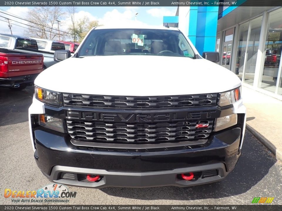 2020 Chevrolet Silverado 1500 Custom Trail Boss Crew Cab 4x4 Summit White / Jet Black Photo #11