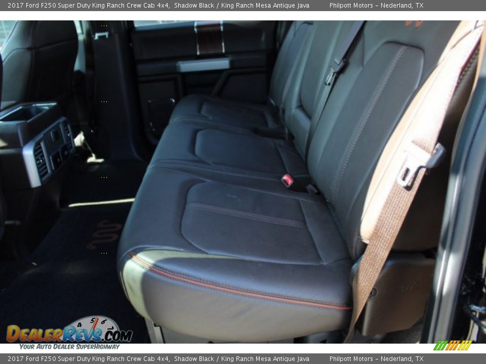 2017 Ford F250 Super Duty King Ranch Crew Cab 4x4 Shadow Black / King Ranch Mesa Antique Java Photo #21