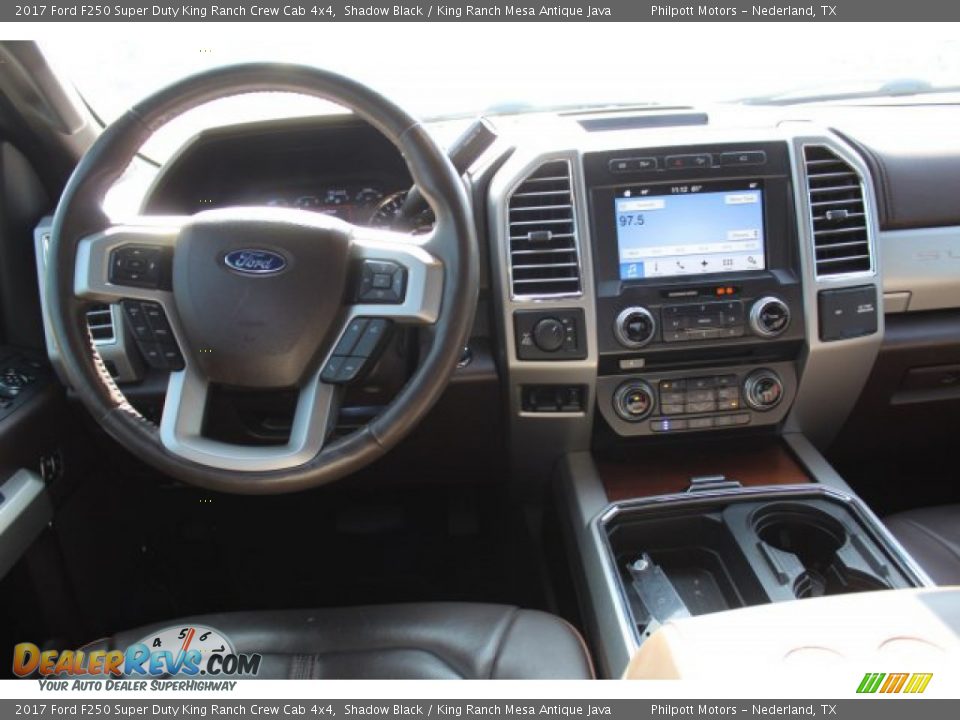 2017 Ford F250 Super Duty King Ranch Crew Cab 4x4 Shadow Black / King Ranch Mesa Antique Java Photo #22