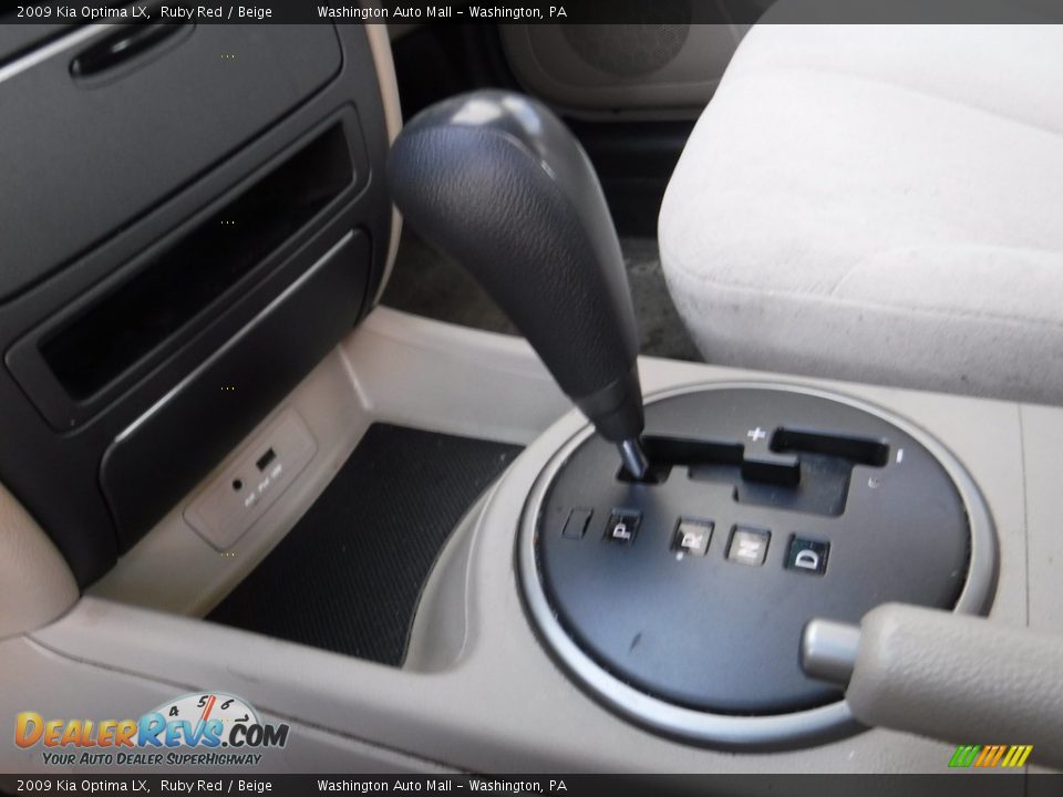 2009 Kia Optima LX Ruby Red / Beige Photo #15