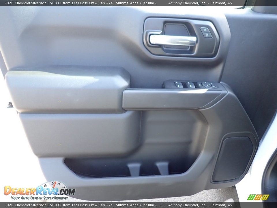 2020 Chevrolet Silverado 1500 Custom Trail Boss Crew Cab 4x4 Summit White / Jet Black Photo #13