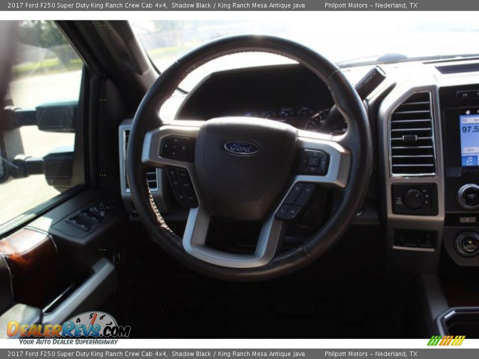 2017 Ford F250 Super Duty King Ranch Crew Cab 4x4 Shadow Black / King Ranch Mesa Antique Java Photo #23