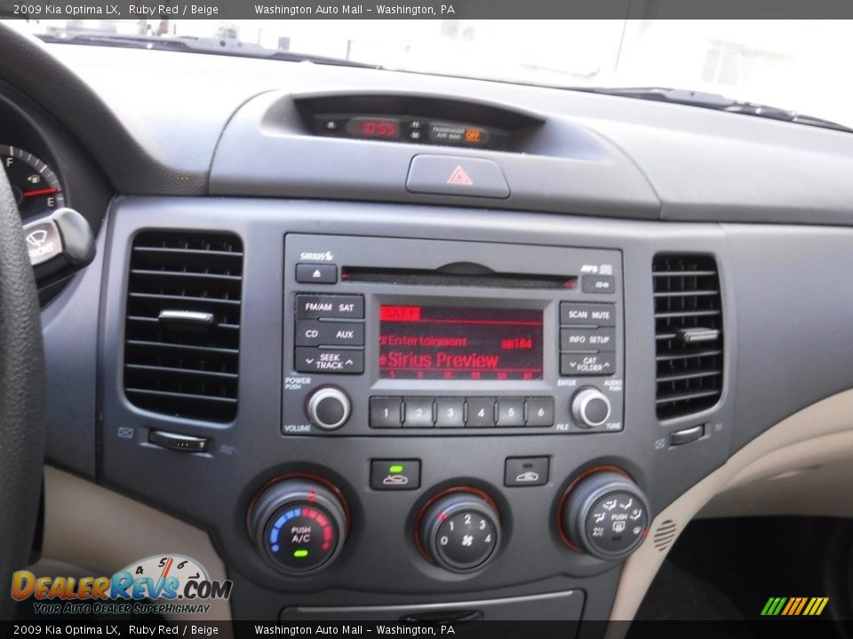 2009 Kia Optima LX Ruby Red / Beige Photo #16