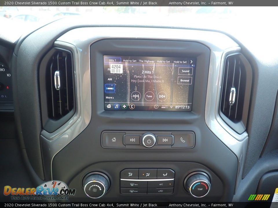 2020 Chevrolet Silverado 1500 Custom Trail Boss Crew Cab 4x4 Summit White / Jet Black Photo #15