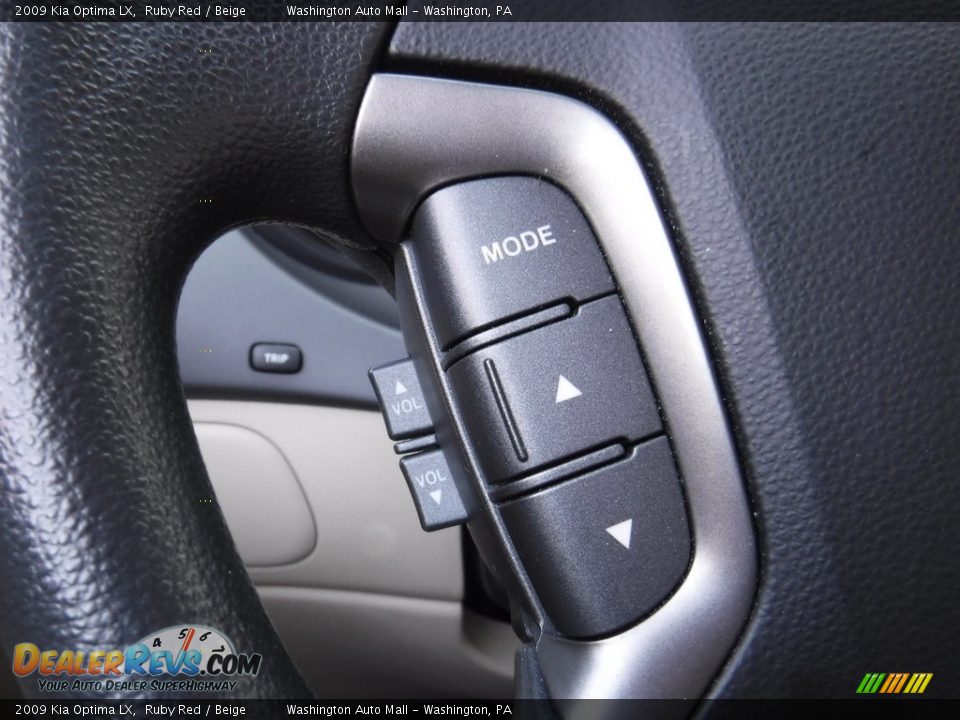 2009 Kia Optima LX Ruby Red / Beige Photo #17