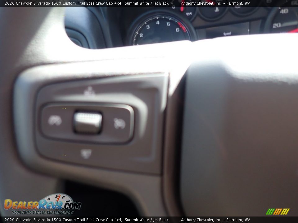 2020 Chevrolet Silverado 1500 Custom Trail Boss Crew Cab 4x4 Summit White / Jet Black Photo #17