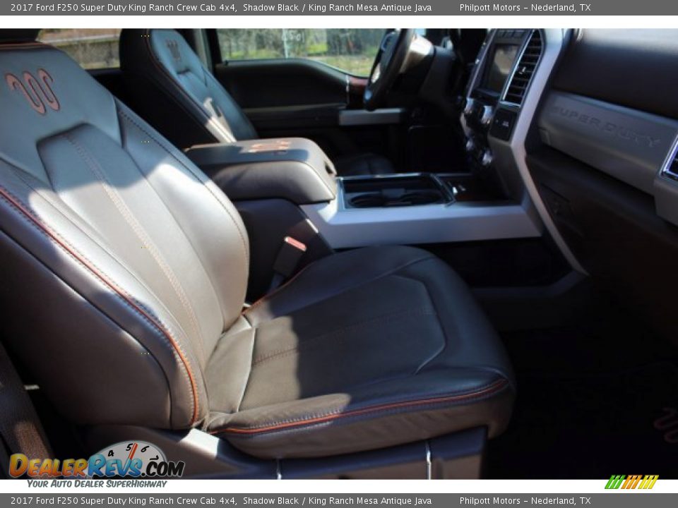 2017 Ford F250 Super Duty King Ranch Crew Cab 4x4 Shadow Black / King Ranch Mesa Antique Java Photo #28