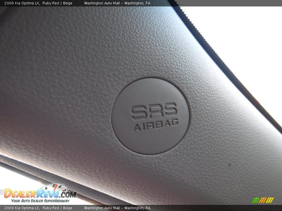 2009 Kia Optima LX Ruby Red / Beige Photo #20