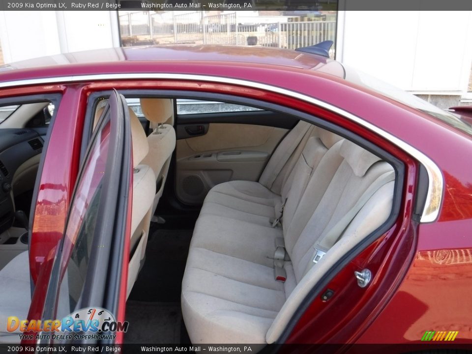 2009 Kia Optima LX Ruby Red / Beige Photo #21