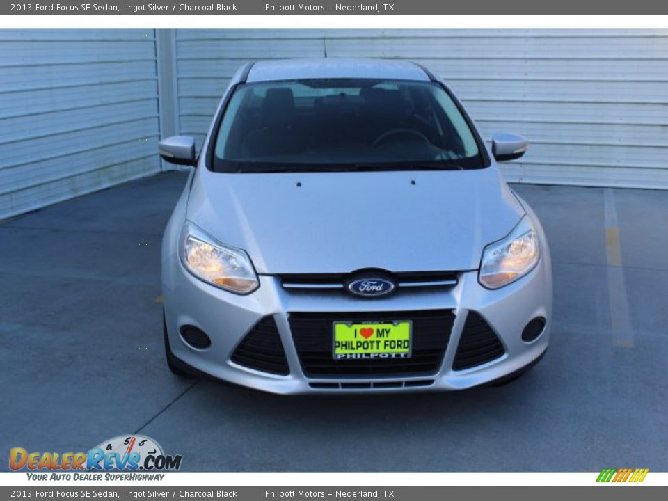 2013 Ford Focus SE Sedan Ingot Silver / Charcoal Black Photo #3