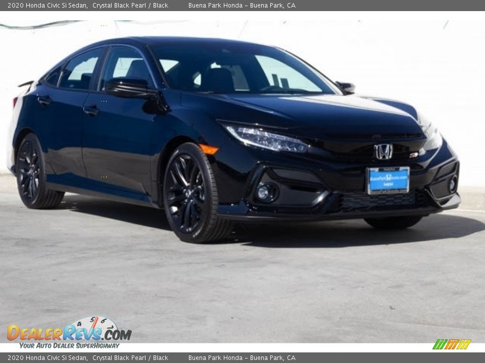 2020 Honda Civic Si Sedan Crystal Black Pearl / Black Photo #1