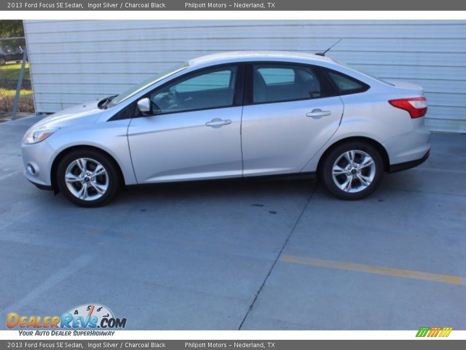 2013 Ford Focus SE Sedan Ingot Silver / Charcoal Black Photo #6
