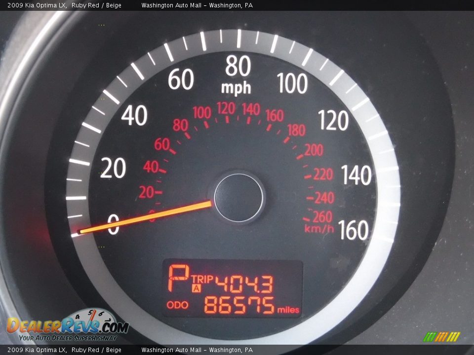 2009 Kia Optima LX Ruby Red / Beige Photo #25