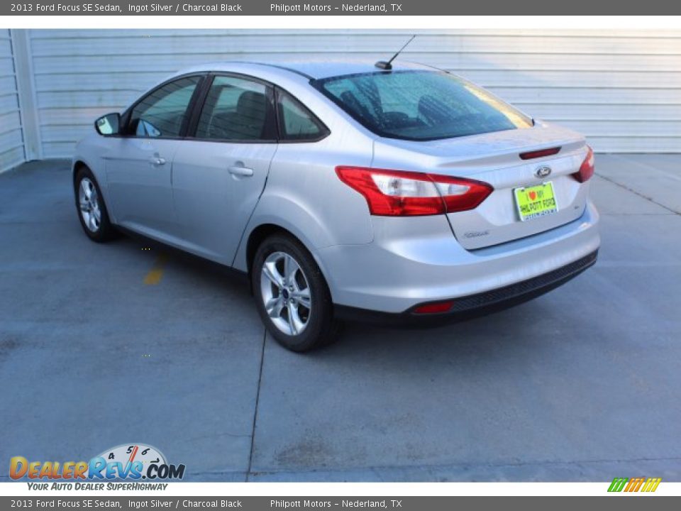 2013 Ford Focus SE Sedan Ingot Silver / Charcoal Black Photo #7