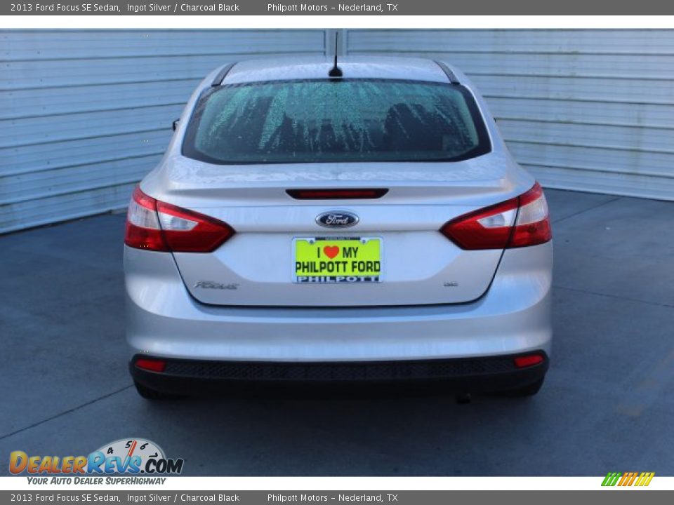 2013 Ford Focus SE Sedan Ingot Silver / Charcoal Black Photo #8