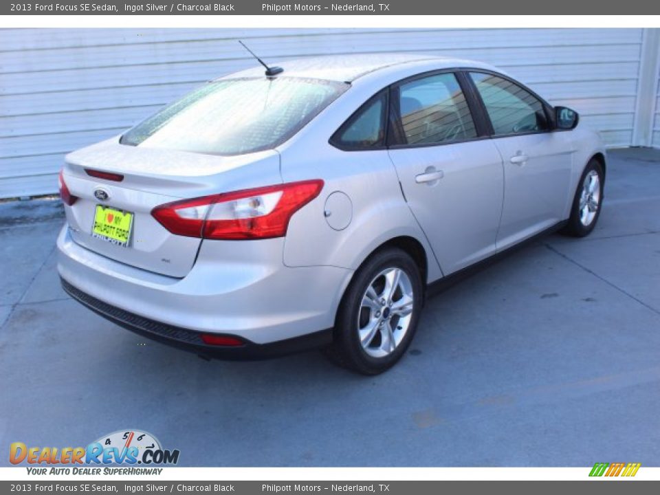 2013 Ford Focus SE Sedan Ingot Silver / Charcoal Black Photo #9