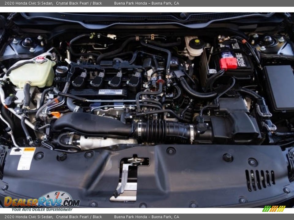 2020 Honda Civic Si Sedan Crystal Black Pearl / Black Photo #9