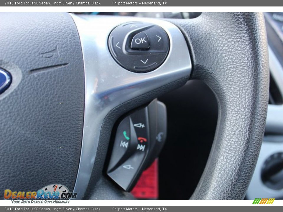 2013 Ford Focus SE Sedan Ingot Silver / Charcoal Black Photo #14