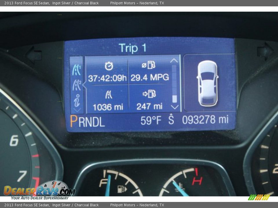 2013 Ford Focus SE Sedan Ingot Silver / Charcoal Black Photo #16