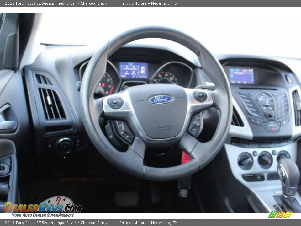 2013 Ford Focus SE Sedan Ingot Silver / Charcoal Black Photo #23