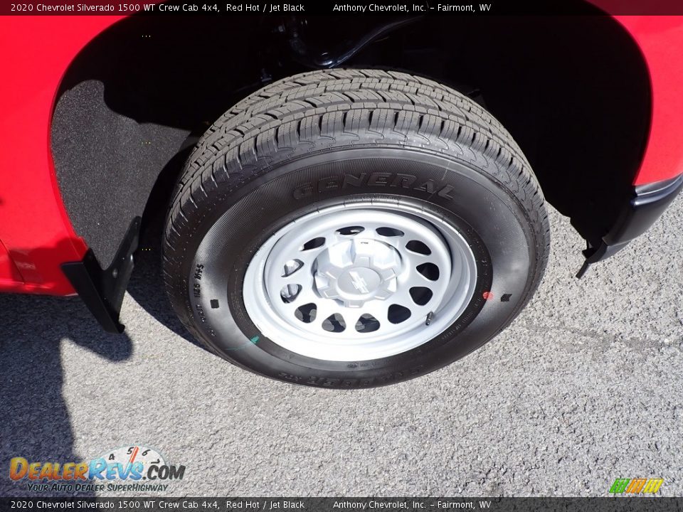 2020 Chevrolet Silverado 1500 WT Crew Cab 4x4 Red Hot / Jet Black Photo #2