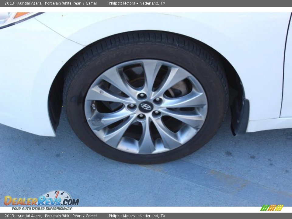 2013 Hyundai Azera Porcelain White Pearl / Camel Photo #5