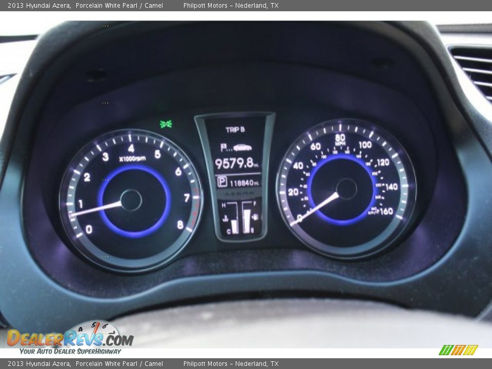 2013 Hyundai Azera Porcelain White Pearl / Camel Photo #14