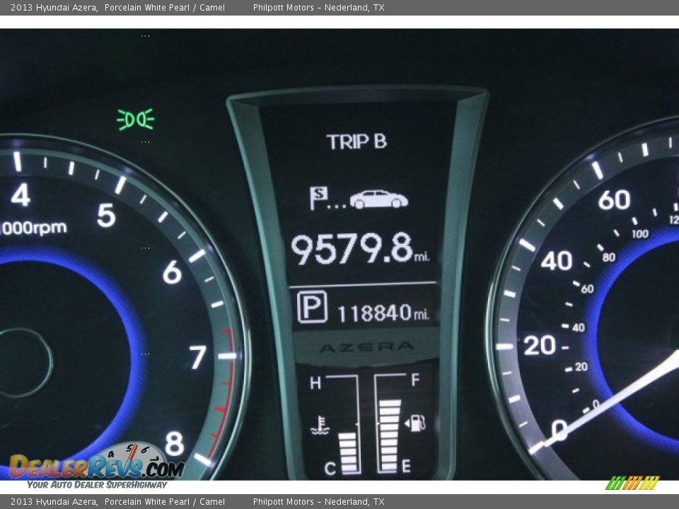 2013 Hyundai Azera Porcelain White Pearl / Camel Photo #15