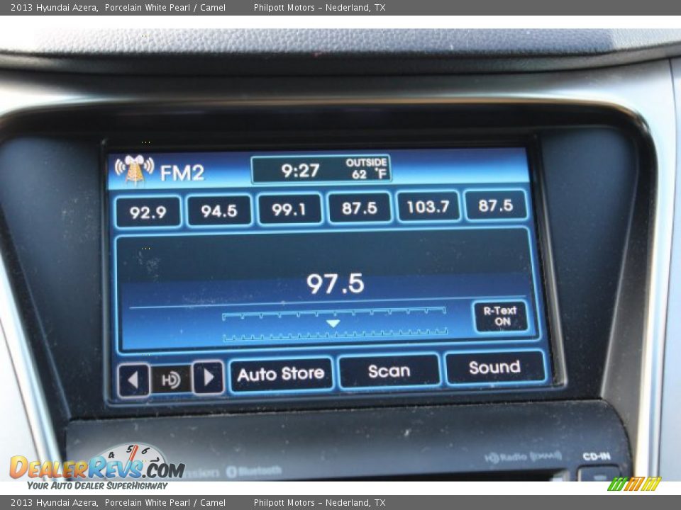 2013 Hyundai Azera Porcelain White Pearl / Camel Photo #16