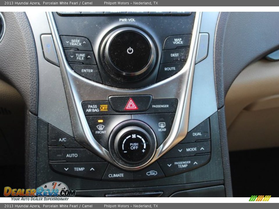 2013 Hyundai Azera Porcelain White Pearl / Camel Photo #18
