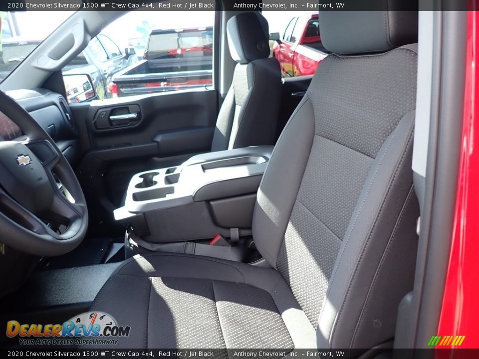 2020 Chevrolet Silverado 1500 WT Crew Cab 4x4 Red Hot / Jet Black Photo #13