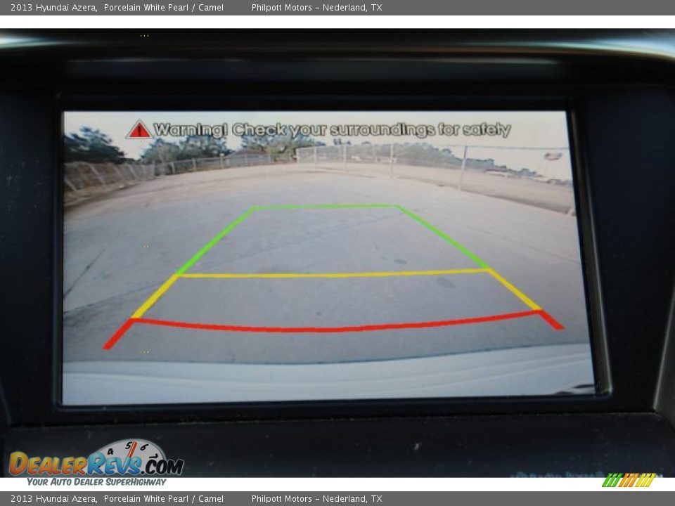 2013 Hyundai Azera Porcelain White Pearl / Camel Photo #20