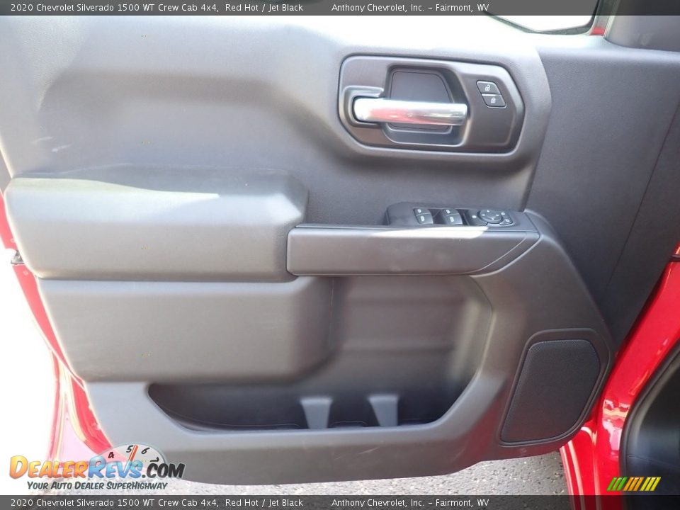 2020 Chevrolet Silverado 1500 WT Crew Cab 4x4 Red Hot / Jet Black Photo #14